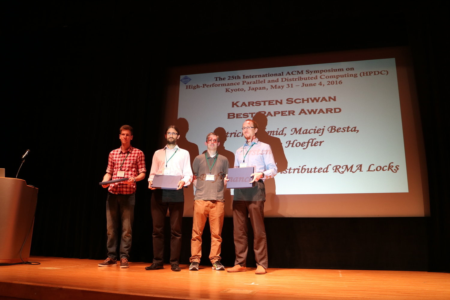 Karsten Schwan Best Paper Award